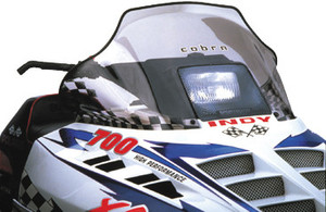 Powermadd - Cobra W/s Mid Smoke/blk 14" Pol Wedge Hood - 11130