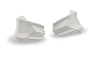 Puig - Rubber End Replacement Frame Slider R19 Pair White - 3148B