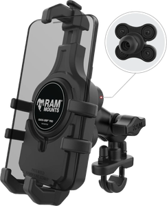 Ram - Quick-grip Pro Hbar Phn Mnt W/vibe Safe Short - RAM-B-149Z-A-PD5VU