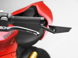 Rizoma - Cut Edge Bar End Mirror Universal Left Black Ea - BS296B