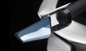 Rizoma - Cut Edge Bar End Mirror Universal Right Black Ea - BS295B