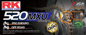 Rk Excel - Gb520mxu Drive Chain Gold 520 X 120 - GB520MXU-120
