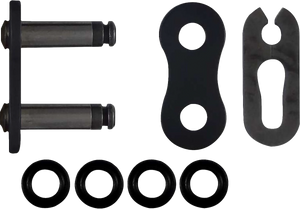 Rk Excel - Master Link 520maxo Black Clip M/l - 520MAXO-CL-B