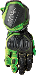Rst - Pro Series Gp D3o Gloves Black/flo Green Leather Lg - 103715F.GRN-10