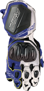 Rst - Pro Series Gp D3o Gloves White/blue Leather 2xl - 103715BLU-12