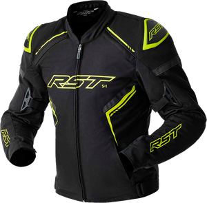 Rst - S1 D3o Textile Jacket Black/grey/flo Yel Lg - 103614F.YEL-44