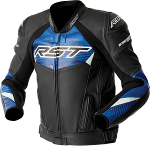 Rst - Tractech Evo D3o Jacket Blk/blue Leather Sm - 103635BLU-40