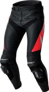 Rst - Tractech Evo D3o Pants Blk/flo Red Leather Sm - 103636F.RED-30