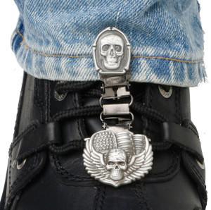 Ryder Clips - Clips For Laced Boots Bones/skull - BSL-FC