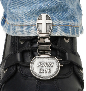 Ryder Clips - Clips For Laced Boots John 3:16 - CNL-FC