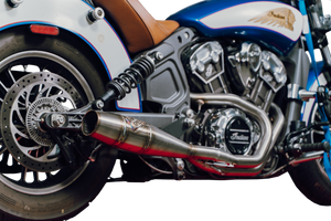 Sawicki - Indian Scout Mid Length Cannon Brushed Ss - 930-01367