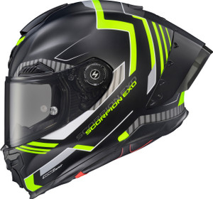 Scorpion Exo - Apex Exo-warp Full Face Helmet Atarax Black/hi-vis Md - WAR-3734