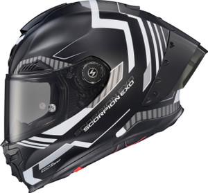Scorpion Exo - Apex Exo-warp Full Face Helmet Atarax Black/white Xl - WAR-3546