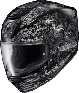 Scorpion Exo - Exo-r330 Full Face Helmet Shake 2 Black Md - 33-2304
