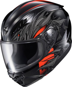 Scorpion Exo - Exo-r430 Full Face Helmet Wyvern Blk/red Xl - 43-4246