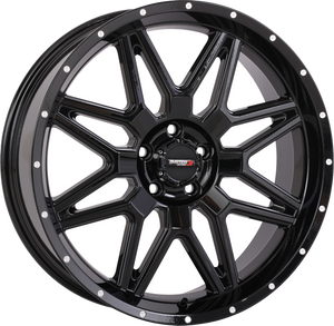 System 3 - St7 Wheel 20x7 4+3 (+10mm) 5/4.5 Gloss Black - 20S3-7155