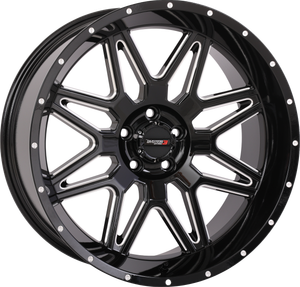 System 3 - St7 Wheel 20x9 5+4 (0mm) 5/4.5 Gloss Black Milled - 20S3-7455