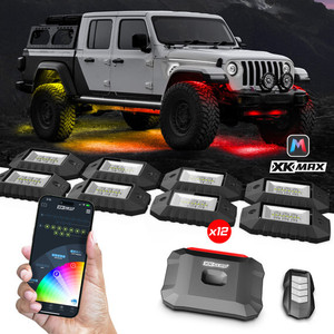 Xk Glow - Kmax Rock Light Kit 12 Piece App Control - MX-ROCK-PRO