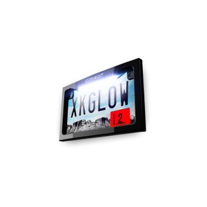 Xk Glow - Lighted License Plate Frame Black - XK034019-B