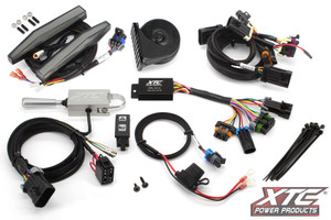 Xtc Power Products - Auto Turn Signal Kit W/ Billet Lever And Front Drl Lights Can - ATS-L-CAN-COM-DRL