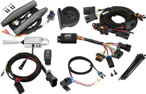 Xtc Power Products - Auto Turn Signal Kit W/ Billet Lever And Front Drl Lights Can - ATS-L-CAN-HD11-DRL