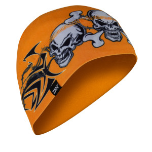 Zan - Sportflex Upf50+ Liner/beanie Orange Tribal Skull - WHLL669