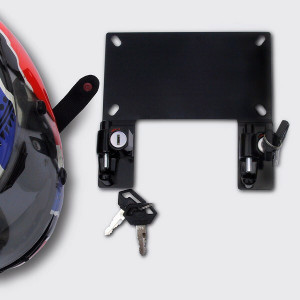 Ztechnik - License Plate Bracket W/helmet Lock Black Bmw - Z5505A