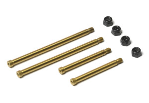 Exotek Racing - RC10T Bolted Hinge Pins (4), Rear Arms, Steel with Nitride - 2401