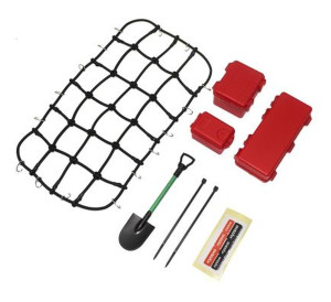 Kyosho - Roof Carrier Net (200x140mm / Red) - CLW008RD