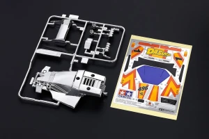 Tamiya - JR Body Set Dash-1 Emperor, Silver Color Plated - 95712