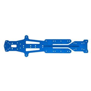 Team Associated - DC10 FT Aluminum Flex Chassis, Blue - 72306