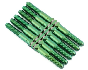 Whitz Racing Products - Losi 22s DLM - HyperMax 3.5mm Titanium Turnbuckle Kit, Green - -TLR22DLM-HM3