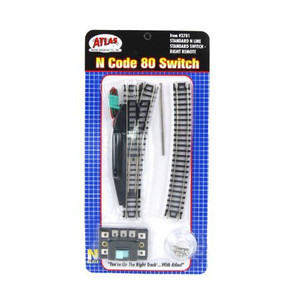 Atlas Model Railroad - N Code 80 Remote Right-Hand Switch - 2701