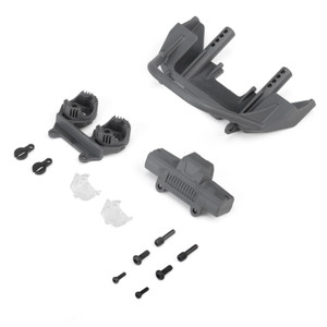 Axial - Front Bumper Set, Gray, Jeep JT: SCX10 III MB - -4687