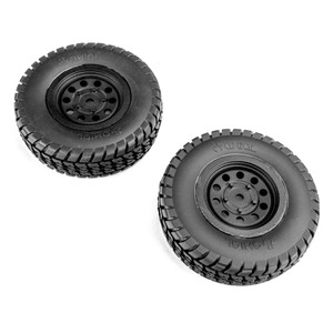 Axial - Tire & Wheel Set, Mounted (2): SCX10 Trailer - -4120
