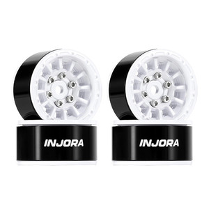 Injora - 1.0" Aluminum Beadlock Wheels (W1056) - DGW-1056WH