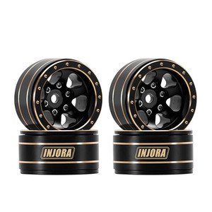 Injora - 1.0" Brass Beadlock Wheels (W1012) - YQW-1012BGD