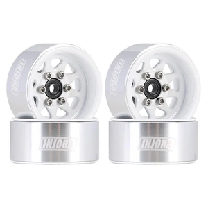 Injora - 1.0" Stamped Steel Beadlock Wheels (W1004) - YQW-1004WH