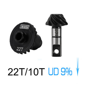 Injora - 10T/22T Underdrive Steel Helical Gears for TRX4M - 4M-34-22T