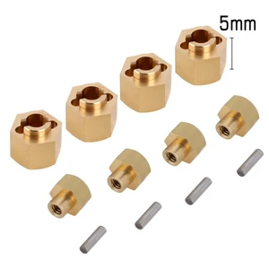 Injora - 5mm Brass Wheel Hex for SCX24 - SCX24-34GD-5