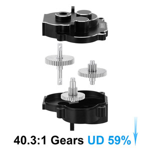 Injora - Aluminum UD Transmission for TRX4M - 4M-55UD-BK