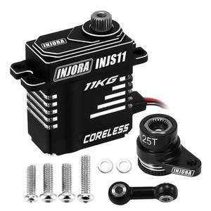 Injora - INJS11 Servo & Servo Saver for 1/16 MOJAVE GROM - GROM-11BK-INJS11