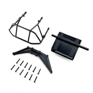 Losi - Rear Bumper Set, Black: 22S DLM - -4253