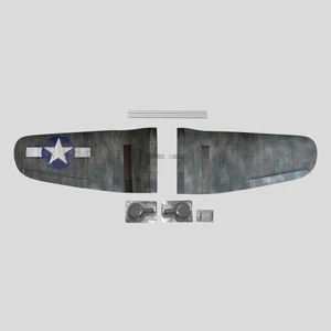 Phoenix Model - Wing set F4U CORSAIR 59'' W/Electric Retract Size .46 -.55 ARF V2 - PH2241