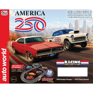 RDZ - 10' America 250 Slot Race Set
1955 Chevy Bel Air * 1969 Dodge Charger R/T - SRS371