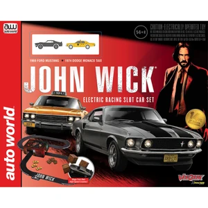 RDZ - 14' John Wick Slot Race Set
1969 Ford Mustang * 1974 Dodge Monaco Taxi Cab - SRS370