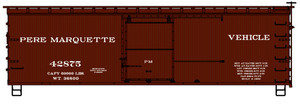Accurail - HO 36'DS Wood Boxcar Pere Marquette - 1814