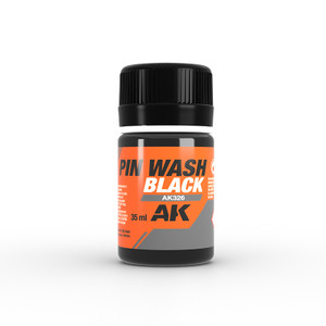 AK Interative - Pin Wash Black 35ml 6pk - 326