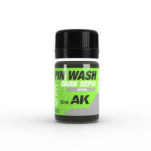 AK Interative - Pin Wash Dark Sepia 35ml 6pk - 324