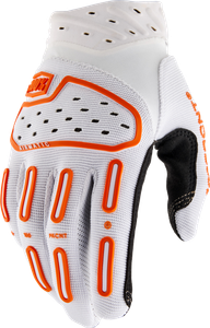 100-percent - Airmatic 2 Gloves White/orange Lg - 10041-10033